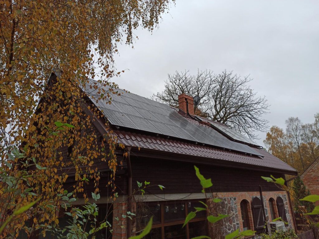 Panele fotowoltaiczne na dachu w Gdańsku